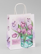 Пакет крафтовый «Хорошего настроения», 25×22×11 см - Фото 1