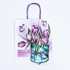 Пакет крафт «Хорошего настроения» 22×12×27 см - Фото 4