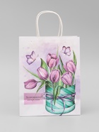 Пакет крафтовый «Хорошего настроения», 25×22×11 см - Фото 4