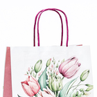 Пакет подарочный крафт «Самой лучшей» 21×11×27 см - Фото 3