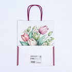 Пакет подарочный крафт «Самой лучшей» 21×11×27 см - Фото 5