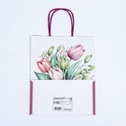 Пакет подарочный крафт «Самой лучшей» 21×11×27 см - Фото 6