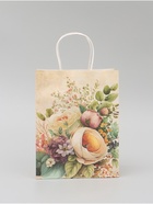 Пакет крафтовый «Цветы», 25×22×11 см - Фото 2