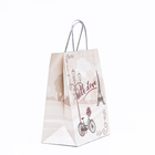 Пакет крафт подарочный «С любовью» 22×12×27 см - Фото 2