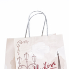 Пакет крафт подарочный «С любовью» 22×12×27 см - Фото 3