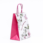 Пакет подарочный крафт «Самой прекрасной» 22×12×27 см - Фото 2