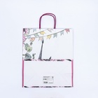 Пакет подарочный крафт «Прекрасных моментов» 32×19.5×37 см - Фото 6