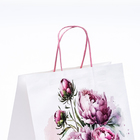 Пакет крафт "Самой нежной" 32 х 17 х 37 см - Фото 3