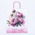 Пакет крафт "Самой нежной" 32 х 17 х 37 см - Фото 4