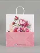 Пакет крафт "Самой нежной" 32 х 17 х 37 см - Фото 5