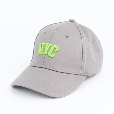 Кепка NYC, серая, р-р 56