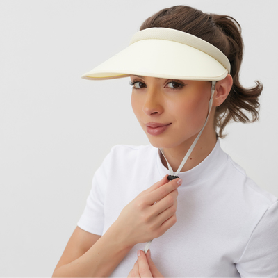 Козырек от солнца женский MINAKU, молочный, размер 58