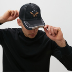 Кепка мужская MINAKU, цвет черный, р-р 56-58 - фото 807246854