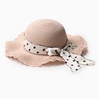 Шляпа для девочки "Леди" MINAKU, р-р 52, цв.розовый - фото 12012350
