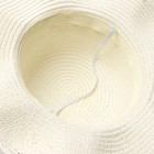 Шляпа для девочки "Леди" MINAKU, р-р 52, цв.молочный - фото 24599170