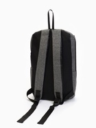 Рюкзак молодёжный на молнии, водонепроницаемый, с карманами, размер 22×12×35 см, серый - Фото 7