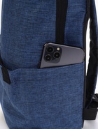 Рюкзак молодёжный на молнии, водонепроницаемый, с карманами, размер 22×12×35 см, синий - Фото 8