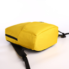 Рюкзак молодёжный из текстиля на молнии, водонепроницаемый, наружный карман, цвет жёлтый - Фото 5
