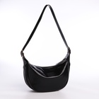 Сумка женская багет на молнии, 26.5×7.5×20 см, чёрная - Фото 6