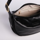 Сумка женская багет на молнии, 26.5×7.5×20 см, чёрная - Фото 3