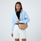 Сумка женская багет на молнии, 26.5×7.5×20 см, бежевая - Фото 2