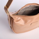 Сумка женская багет на молнии, 26.5×7.5×20 см, бежевая - Фото 7