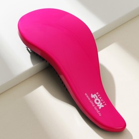 Массажная расчёска волна Beauty Fox, ярко-розовая (комплект 2 шт)