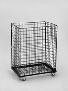 Корзина-накопитель складная, на колесах, 1 полка, 60×40×80 см, чёрная - Фото 2