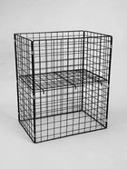 Корзина-накопитель складная, на колесах, 1 полка, 60×40×80 см, чёрная - Фото 5