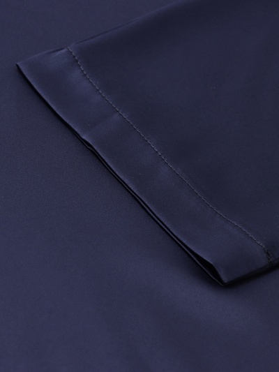 Халат домашний женский с запахом MINAKU: Home collection, тёмно-синий, размер 42