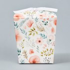 Коробка бонбоньерка, упаковка подарочная, «Акварельные цветы», 7.5 х 8 х 7.5 см - Фото 2