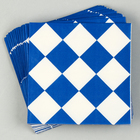 Салфетки бумажные «Синие ромбики» 33х33 см, набор 20 шт. - фото 9043918