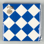 Салфетки бумажные «Синие ромбики» 33х33 см, набор 20 шт. - фото 4614109