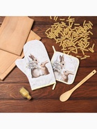 Набор кухонный «Доляна. Зайчата»: варежка 20×28 см, прихватка 17×17 см, 35% хлопок, 65% п/э 9927493