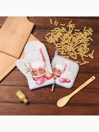 Набор кухонный «Доляна. Пасха»: варежка 20×28 см, прихватка 17×17 см, 35% хлопок, 65% п/э - фото 64570923