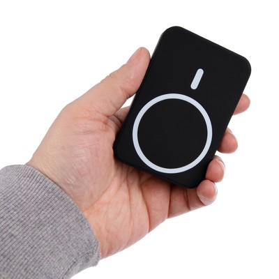 Внешний аккумулятор CRR-33, 5000 мАч, 5 W, для Iphone с функцией MagSafe, чёрный