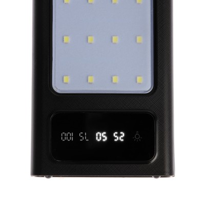 Внешний аккумулятор 485, 10000 мАч, кабели Type-C/Lightning/MicroUSB, фонарь, чёрный