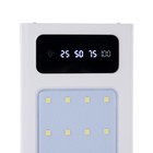 Внешний портативный аккумулятор 486, 20000 мАч, кабели Type-C/Lightning/MicroUSB, фонарь, белый - Фото 6