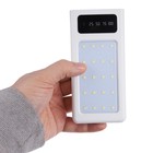 Внешний портативный аккумулятор 486, 20000 мАч, кабели Type-C/Lightning/MicroUSB, фонарь, белый - Фото 10