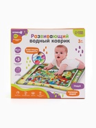 Акваковрик надувной развивающий водный «Веселые Зверята» 80×50 см - Фото 11