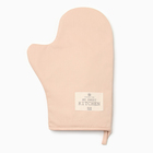 Кухонный набор «Этель» Kitchen: бежевый, варежка-прихватка 20×28 см, прихватка 19×19 см, 100% хлопок - Фото 2