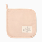 Кухонный набор «Этель» Kitchen: бежевый, варежка-прихватка 20×28 см, прихватка 19×19 см, 100% хлопок - Фото 4