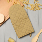 Варежка-прихватка «Этель» Kitchen, коричневая, 15×28 см, саржа, 100% хлопок - Фото 2