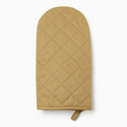 Варежка-прихватка «Этель» Kitchen, коричневая, 15×28 см, саржа, 100% хлопок - Фото 3