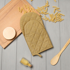 Варежка-прихватка «Этель» Kitchen, коричневая, 15×28 см, саржа, 100% хлопок - Фото 6