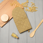 Варежка-прихватка «Этель» Kitchen, коричневая, 15×28 см, саржа, 100% хлопок - Фото 7