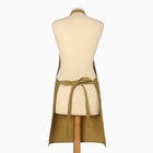 Фартук кухонный «Этель» Kitchen, 60×70 см, саржа, 100% хлопок, коричневый - Фото 4