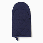 Варежка-прихватка «Этель» Kitchen, синяя, 15×28 см, саржа, 100% хлопок - Фото 4