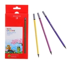 Карандаши 12 цветов "Панда и друзья" Metallic, круглый, д.7,2мм дл.176мм - Фото 1