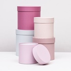 Набор шляпных подарочных коробок 5 в 1« Нежность», 23×23 - 14×14 см - Фото 7